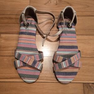 TOMS Multicolor Striped Women's Sandals